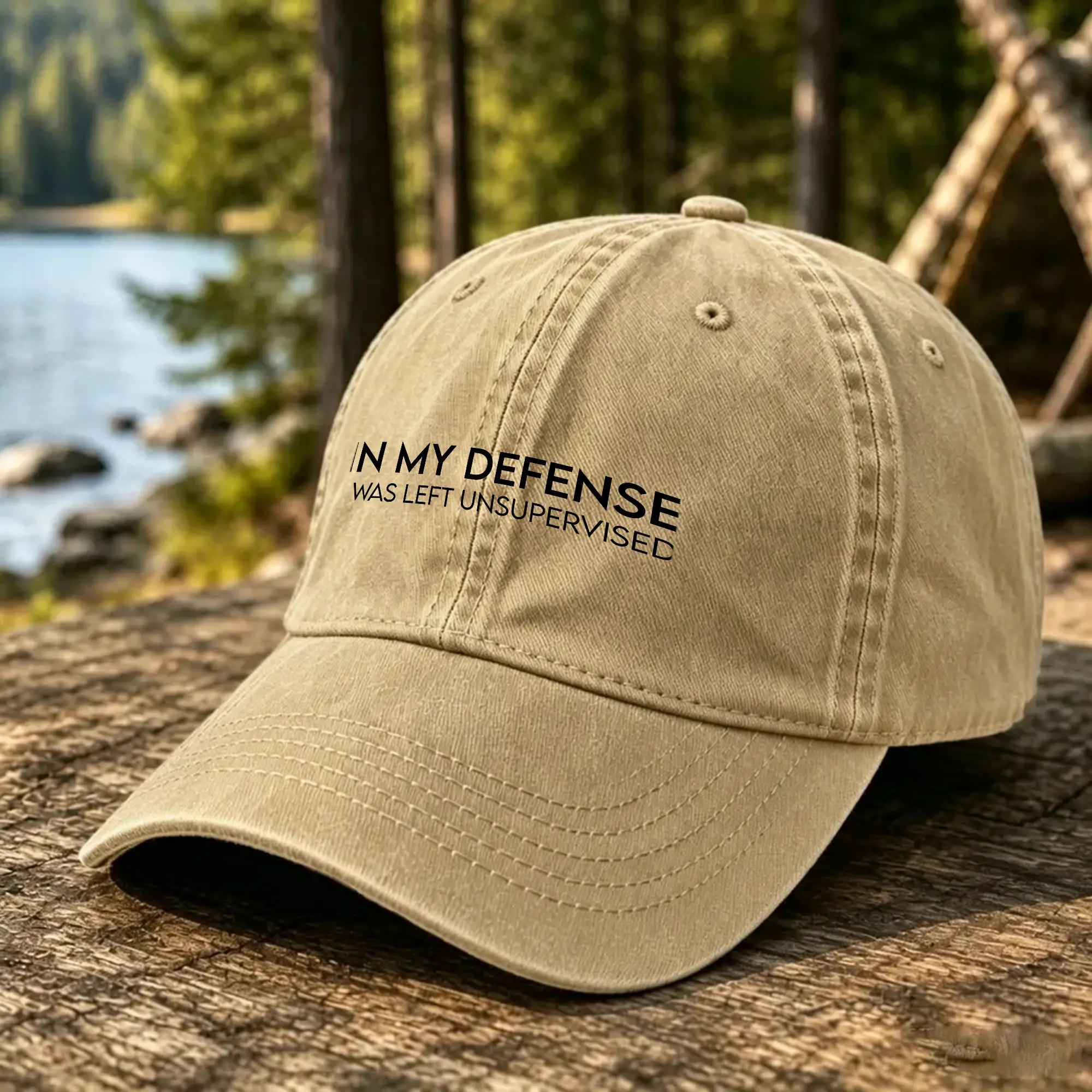 In My Defense, I Was Left Unsupervised  Sun Baseball Cap  Unisex Men Custom DIY Hip Hop Hats Summer y2k Cool Baseball Caps