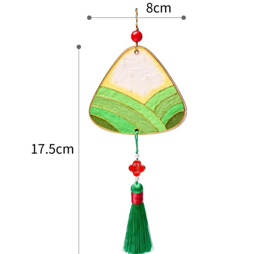 1 Set Zongzi Drachenboot Festival Anhänger Cloisonné Filament Handwerk Chinesischen Stil DIY Spielzeug Handgemachte Antike Wohnkultur