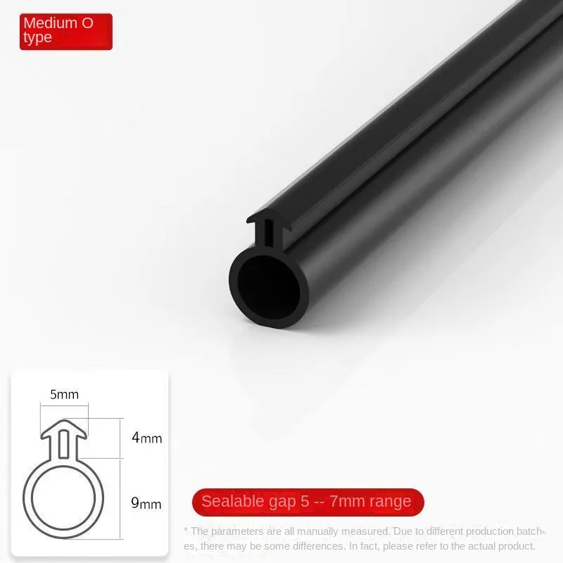 NONE O-Shape Silicone Rubber Window Weatherstripping Seal Strip 5/10/20M 6