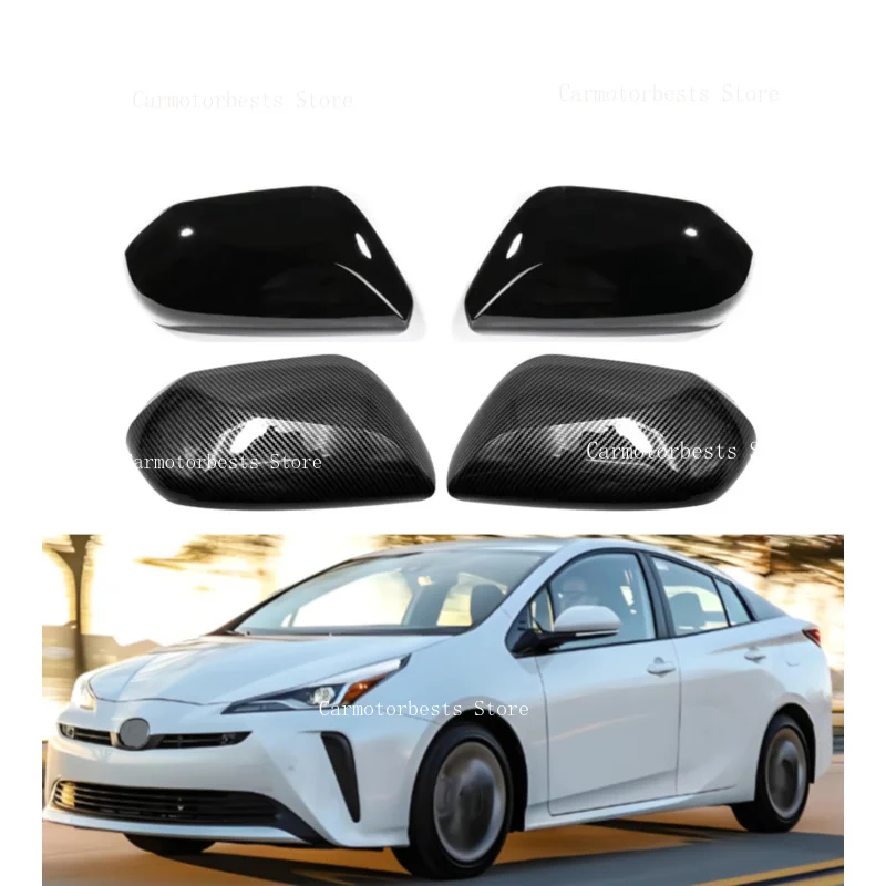 Car Rearview Side Mirror Cover Fit For Toyota Prius 2015 2016 2017 2018 2019 2020 2021 2022 2023 Wing Cap Rear View Case Trim