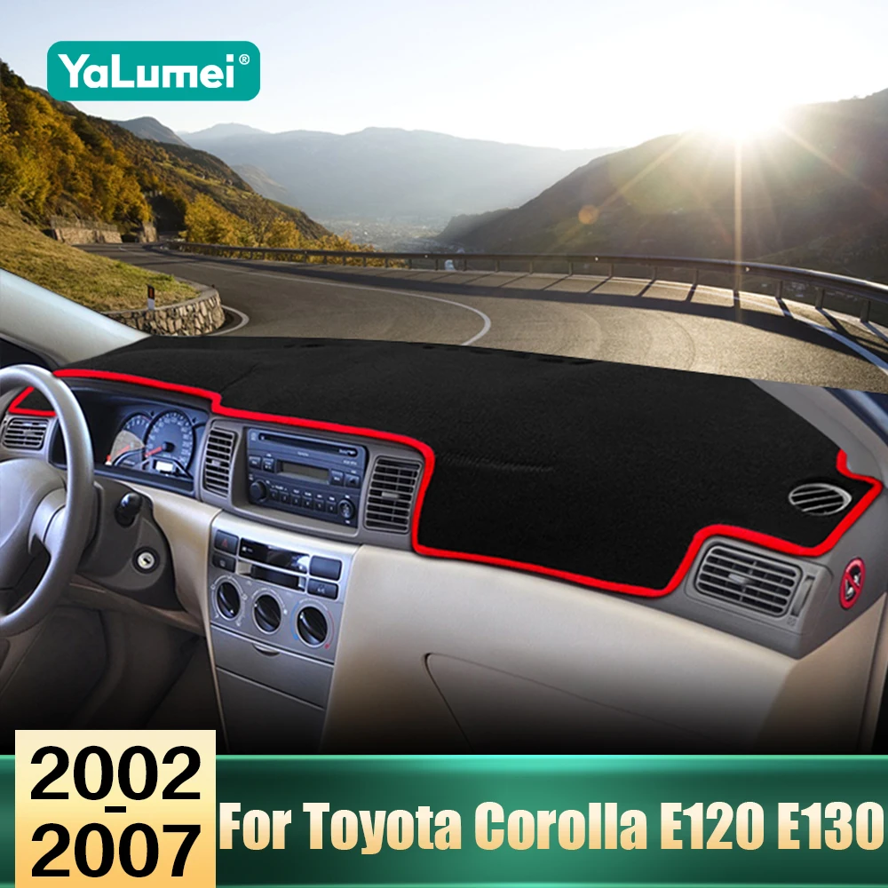 Für Toyota Corolla E120 E130 2002 2003 2004 2005 2006 2007 Auto Dashboard Abdeckung Vermeiden Licht Pad Sonnenschutz Matte Nicht-Slip Teppiche