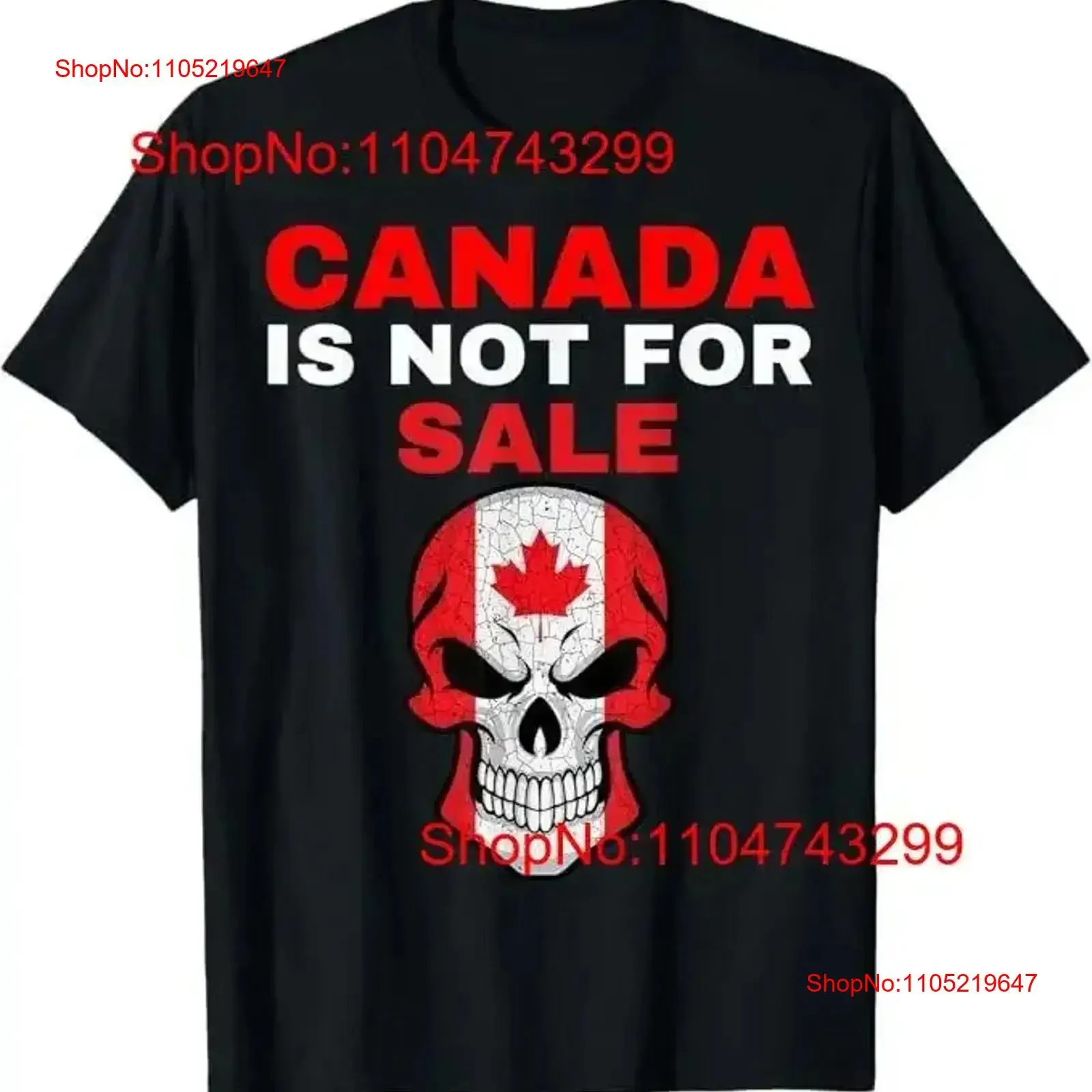 Canada Is Not For Sale T Shirt vintage Washed graphic Casual Comfortable Breathable Slightly homme Stretched Stylish vintage