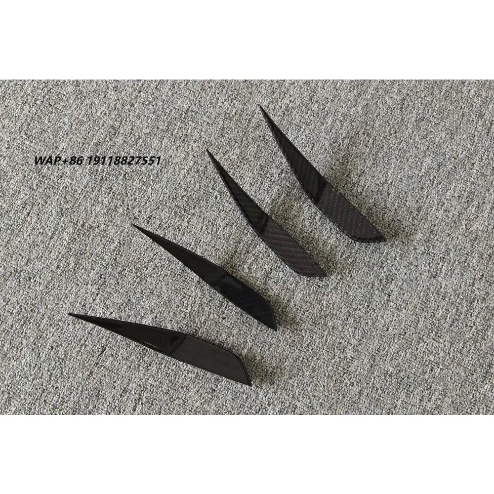 

High Quality Aul Style Dry Carbon Fiber Front Bumper Wind Knife Front Bumper Decoration Suitable for RS6/RS7