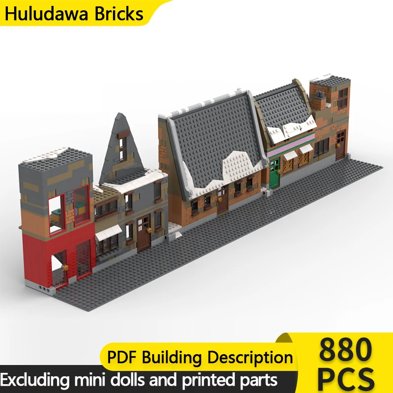 

City Street View Model MOC Building Bricks Village Enclosure Modular Technology Children Holiday Gifts Assemble Toys Suit