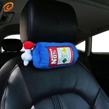 Nos garrafa de nitrogênio cabeça travesseiro balanço travesseiro criativo apoio cintura melhorado pescoço travesseiro tendência personalidade almofada