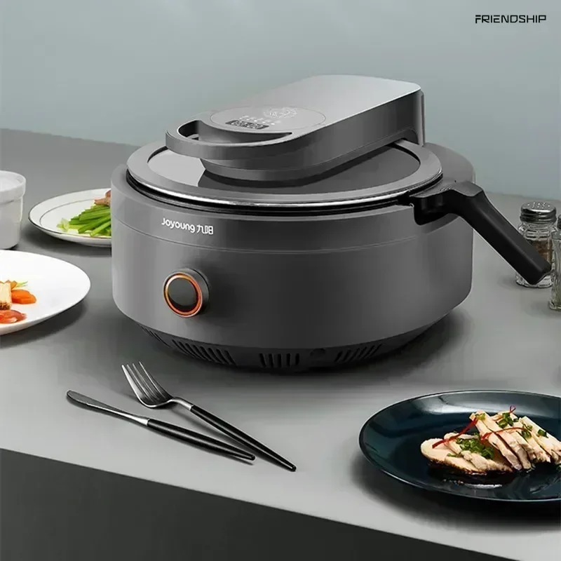 Electric Cooking Machine Robot, Smoke - free Frying Pan with Precise Temperature Control, Intelligent Cooker Machine