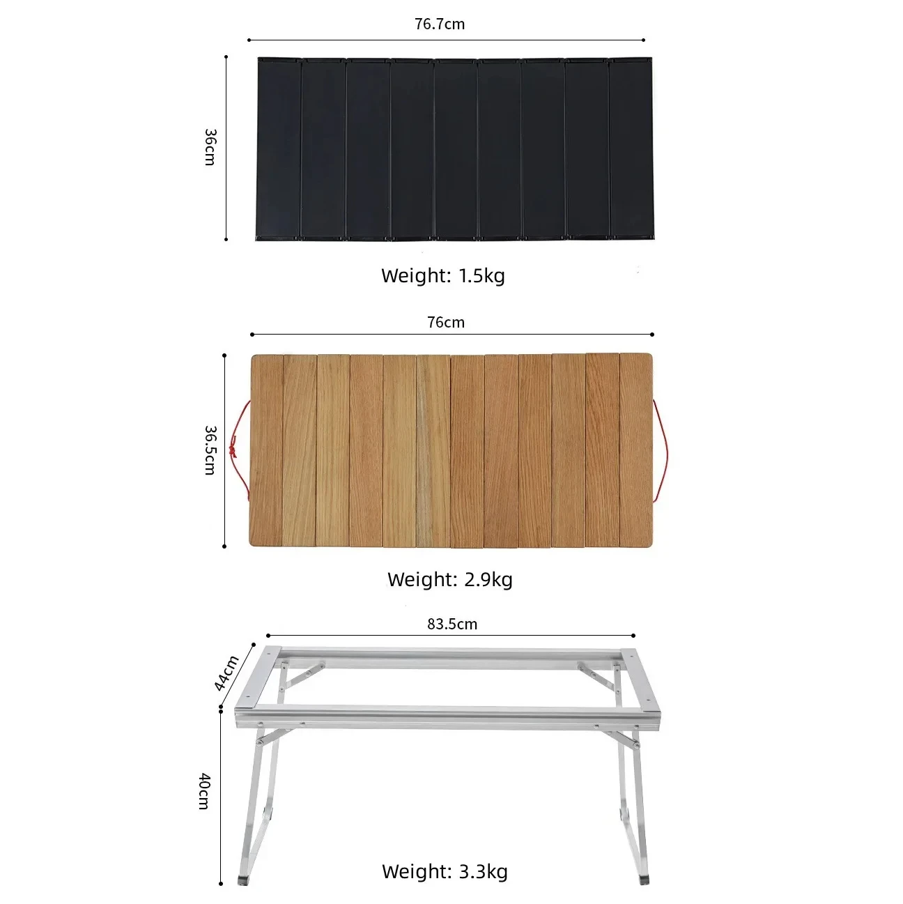 Imagem -02 - Outdoor Camping Igt Table Mesa Dobrável Leve Portátil Liga de Alumínio Camp Bbq Desk Piquenique e Mesa de Pesca Igt Bag