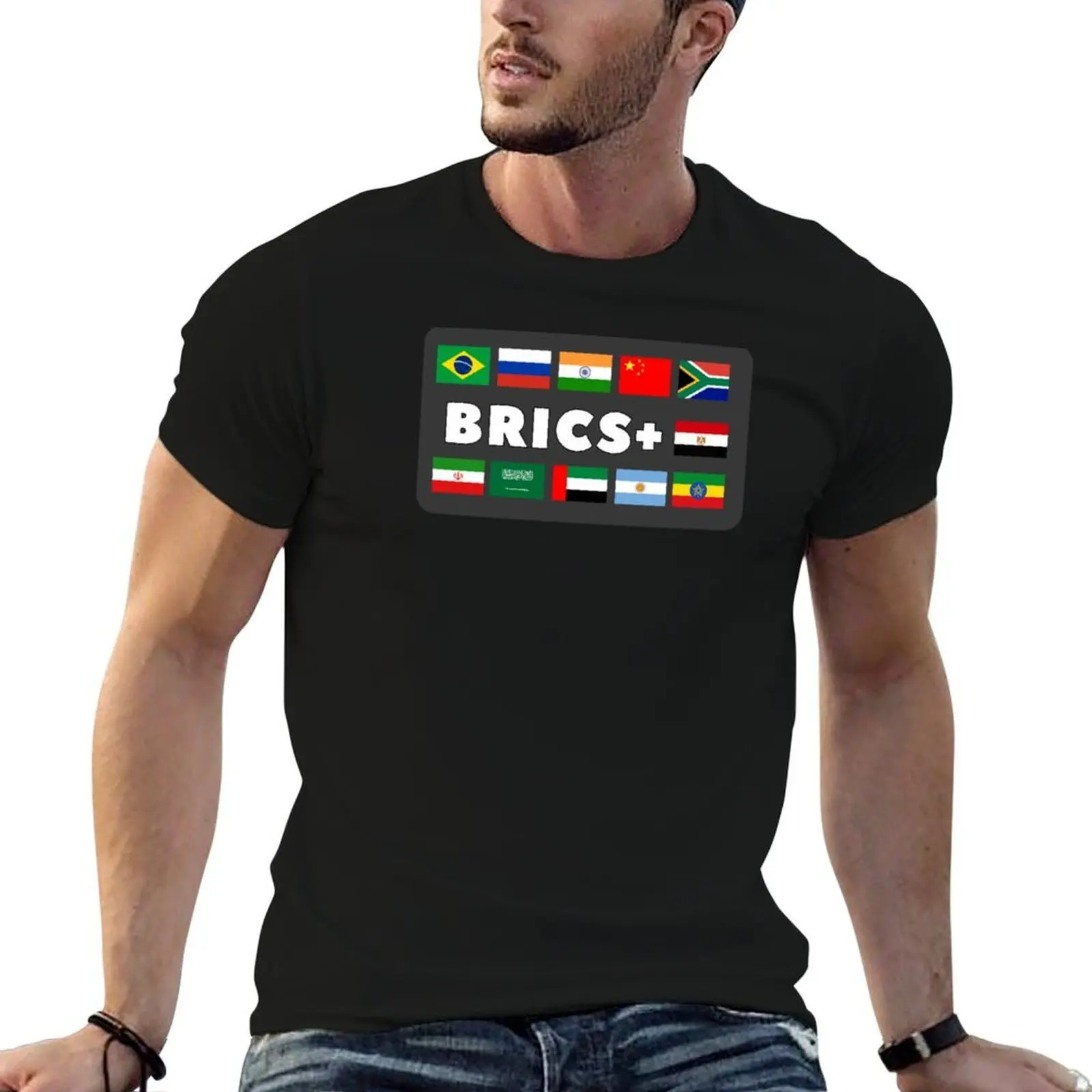 

BRICS+ countries T-Shirt t shirts cotton 100% t shirts designer T-Shirt