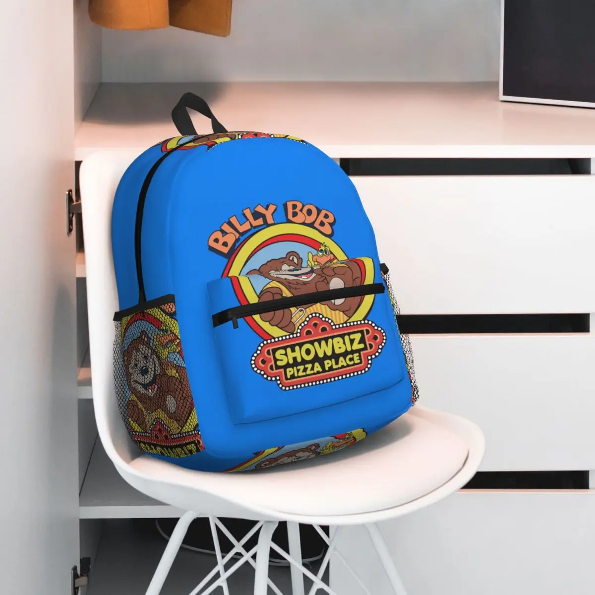 Showbiz Pizza Billy Bob Backpack Daypack Large Capacity Children BookBag School Bag Shoulder Bags for Men Women