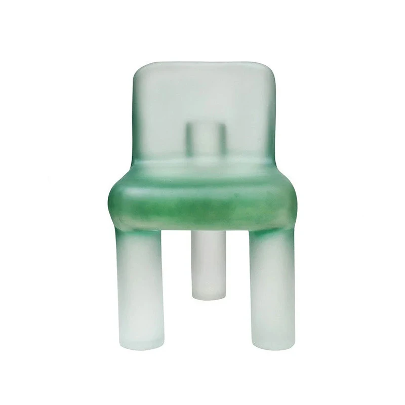 

Tripod Chair Crystal Backrest Leisure Chair Resin Elephant Chair