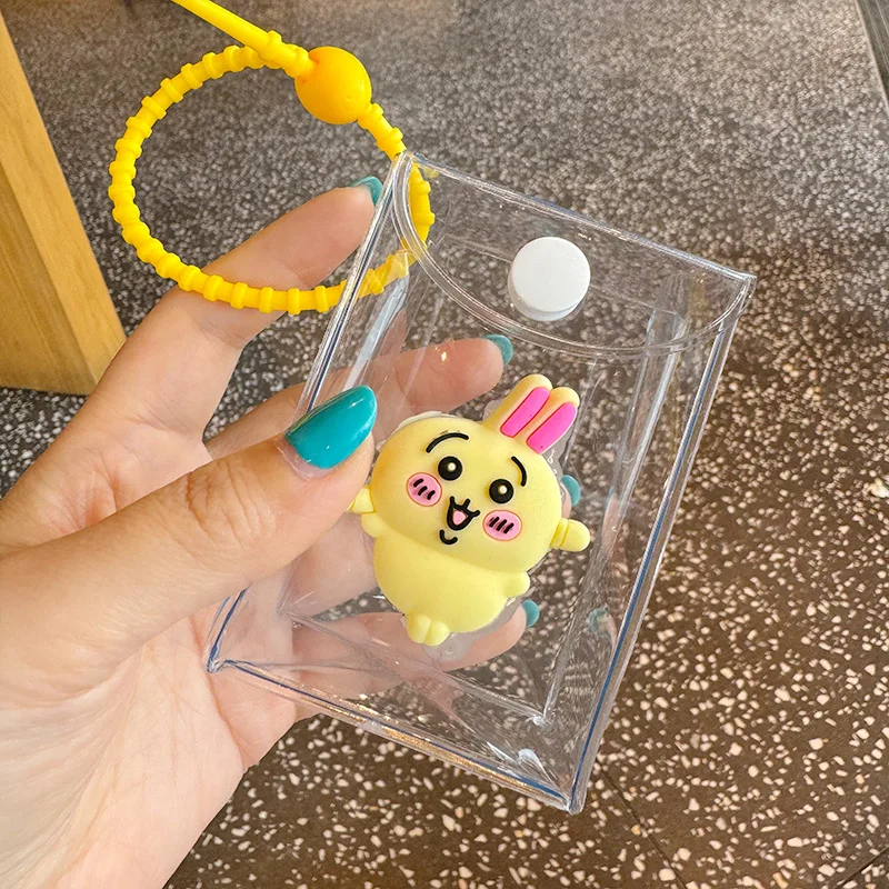 Model displayTransparent Storage Box Pouch Mystery Box Keychain Bag Storage Case Thicken Wallet Cute Doll Bag Organization