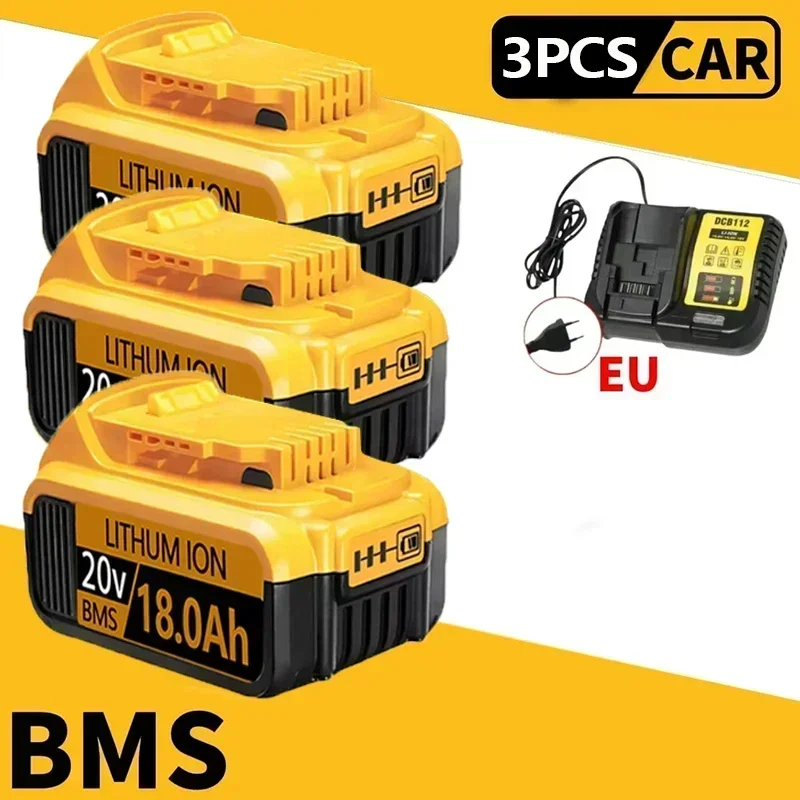 100% gloednieuw voor DEWALT 18.0AH DCB609 18V 20V Lithium-ion Batterij voor Dewalt DCB204 DCB205 DCB206 DCB609 DCB184 DCB200