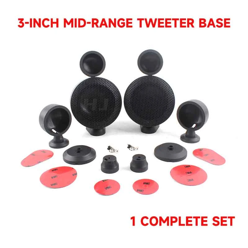 

1set 3 inch 3.5" Car Audio Tweeter Midrange Bracket Boxes Multi-function Treble Seat Base Car Speaker Support Shell Cup stand