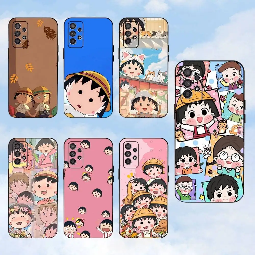 

Anime Catoon C-Chibi M-Maruko Phone Case For Samsung S25,S24,S23,S22,S21,S20,S10,Ultra,Plus,Lite,FE,Soft Silicone Black Cover