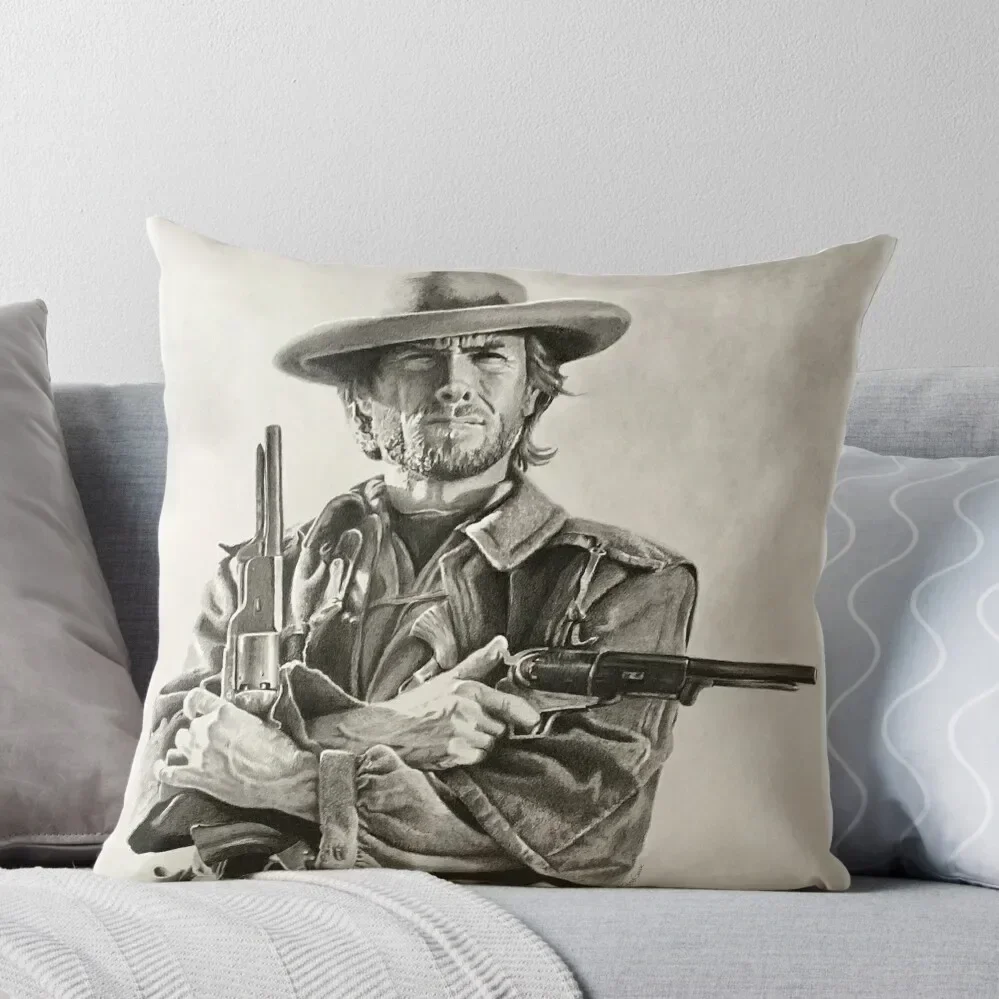 

Clint Eastwood sketch Throw Pillow Sofas Covers Anime pillow