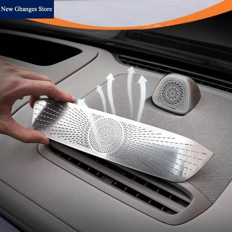 

For ZEEKR 7X 2025 Dashboard Center Air Outlet Protective Cover Stainless Steel Decor cover Interior Modified Accessories