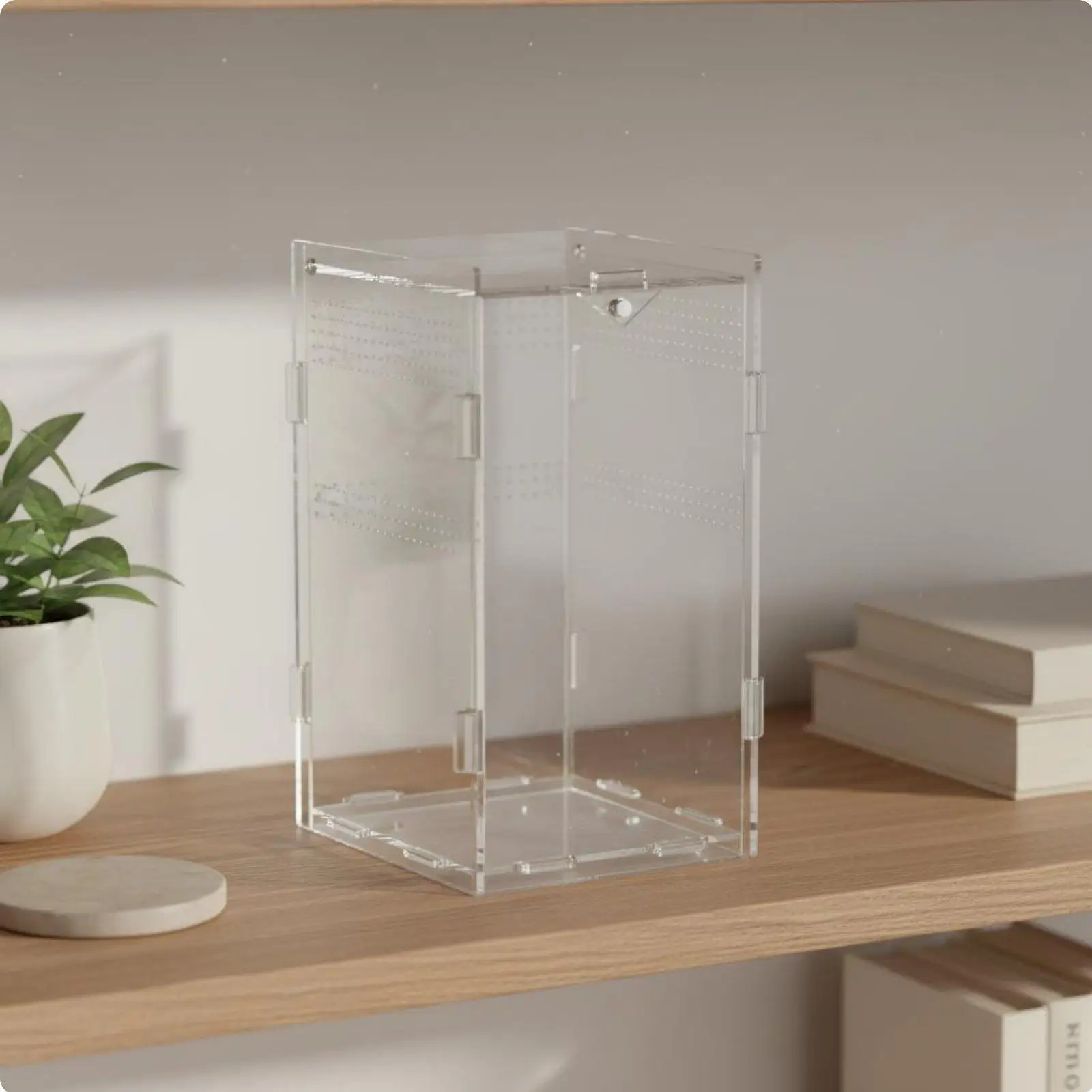 Transparent reptile enclosure, Tall, transparent, clear reptile habitat, Transparent reptile enclosure, Tall, transparent, clear reptile habitat,