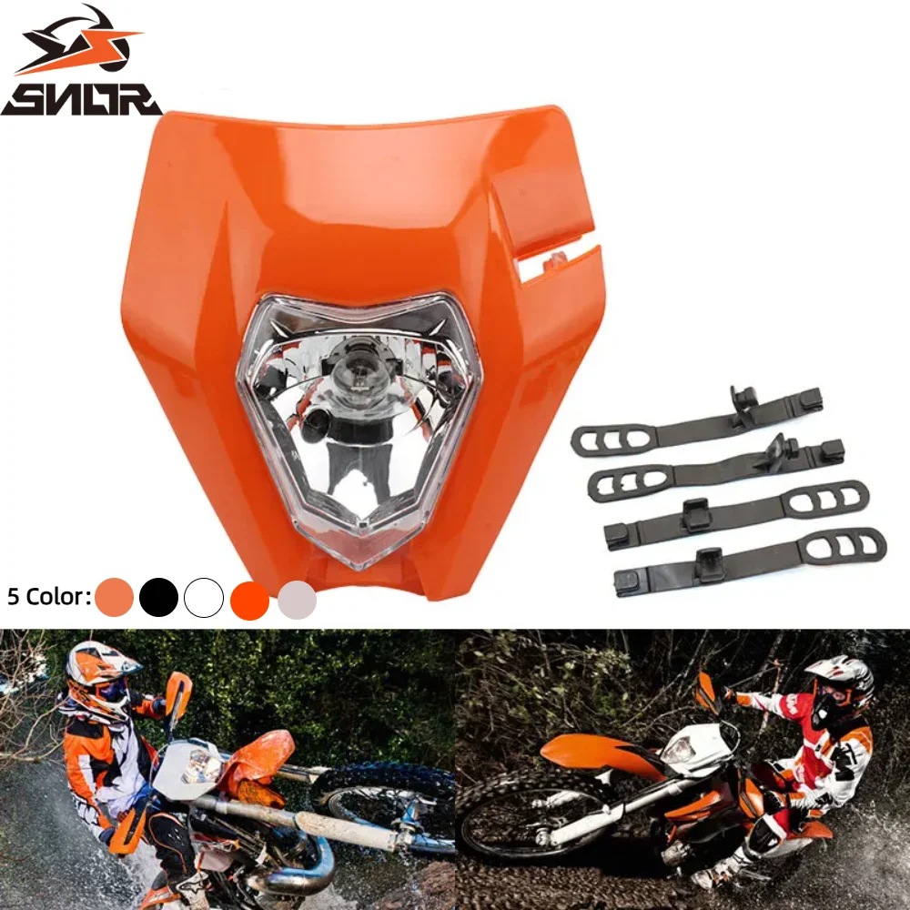 

2017 Мотоциклетная светодиодная фара 12 В 35 Вт Резиновая полоса налобного фонаря для KTM EXC EXCF SXF SX XC XCF XCW XCFW 125-530 Enduro Мотокросс