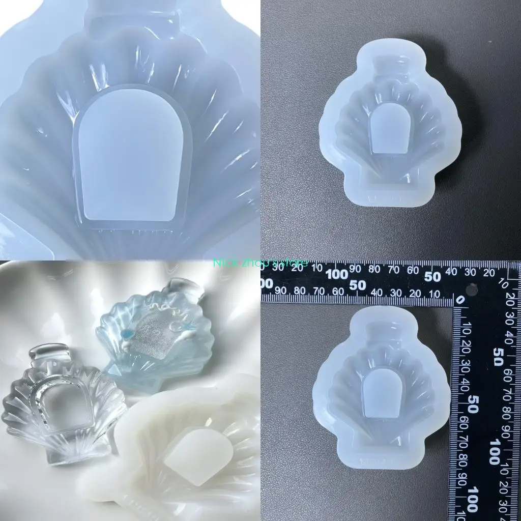 

E15E Heat Resistant Silicone Shell Moulds Bottle Glitters Art Decoration Jewelry Making Supplies Crafting Essential