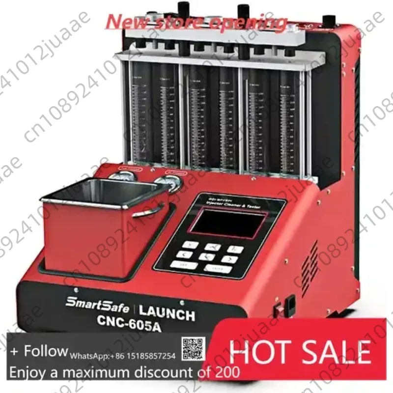 New CNC-605A  Direct Injection Nozzle Cleaner 6 Cylinders Ultrasonic Direct Inject Fuel Injector Clean Machine