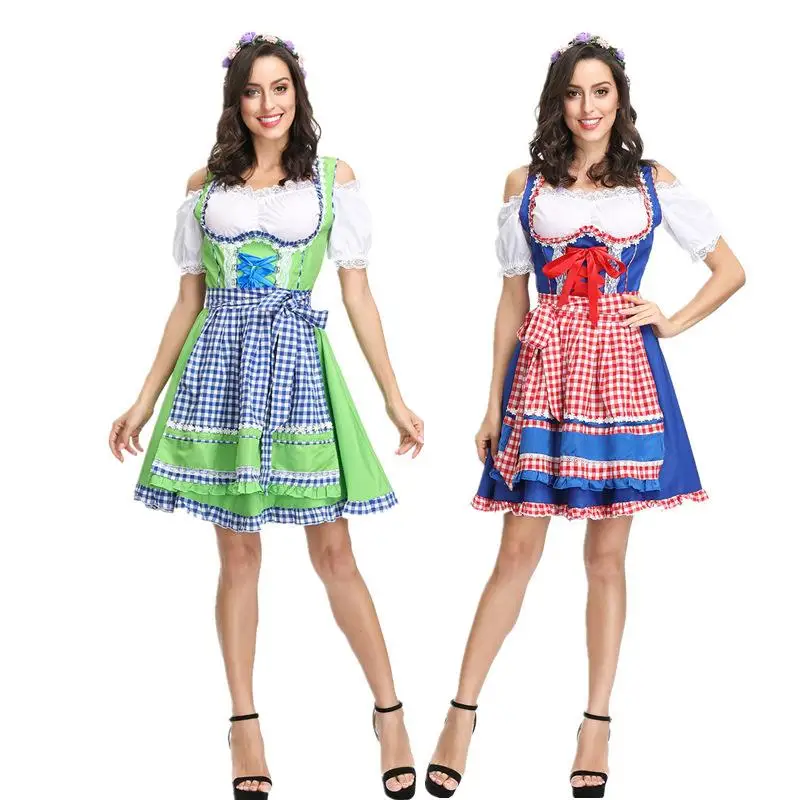 

Halloween Beer Festival Women's Party Costume Stage Performance Bar Show Costume Gift Traditional Ethnic Women's Clothing