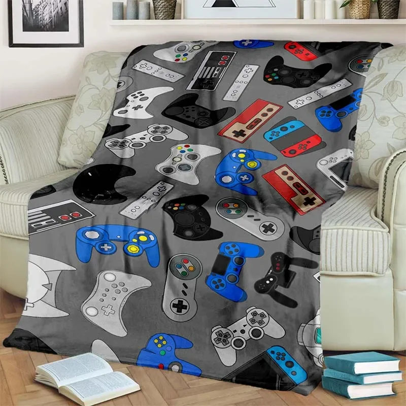 

3D Cartoon Gaming machine，Gamepad Regional Blanket,Fashion Soft Cozy Living room Bedroom Sofa Bed Travel Blanket Gift