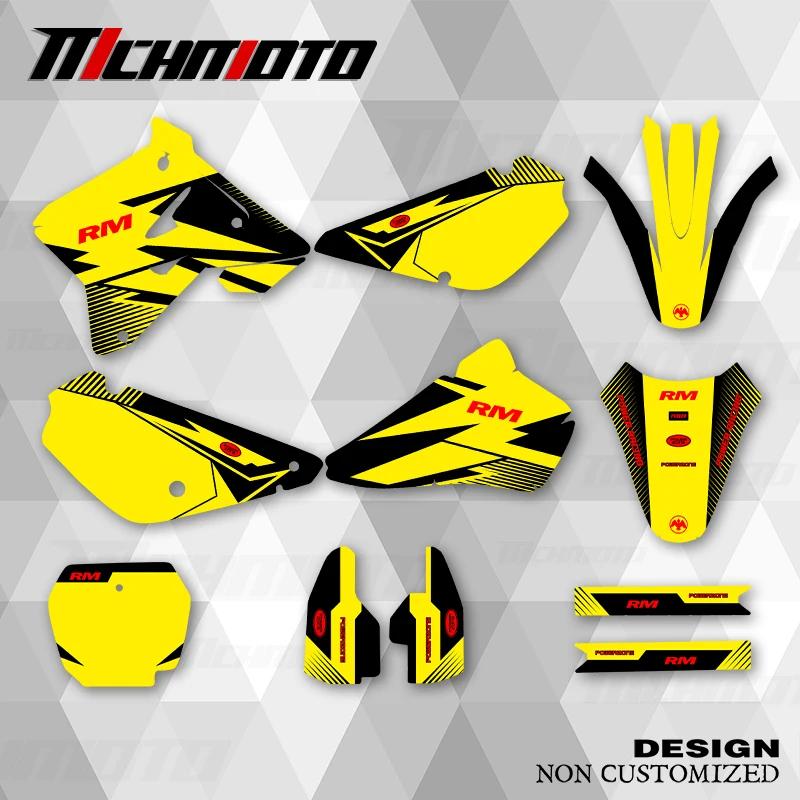 

MCHMFG новый стиль графические наклейки наборы наклеек для SUZUKI RM85 2001 2002 2003 2004 2005 2006 2007 2008-2018