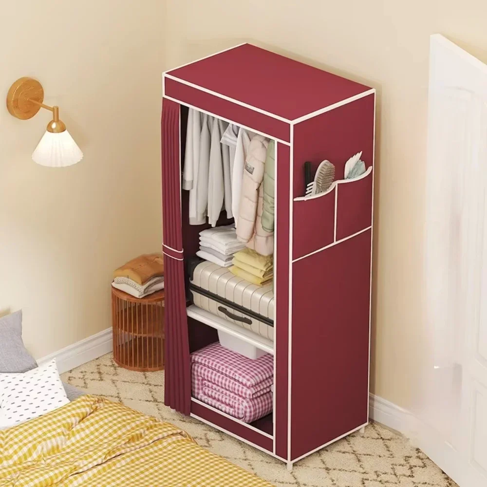 Household Multi-layer Wardrobe Rental Room Storage Wardrobes Single Person Economy Fabric Wardrobe Minimalism Fabric Wardrobes