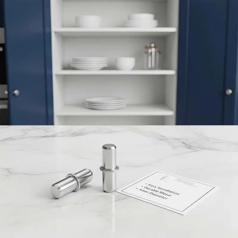 20/100pcs 5-6mm Shelf Support Pegs Cold Rolled Steel Shelf Pegs Silver Bookshelf Pegs Nickel Plated Shelf Pins Holders