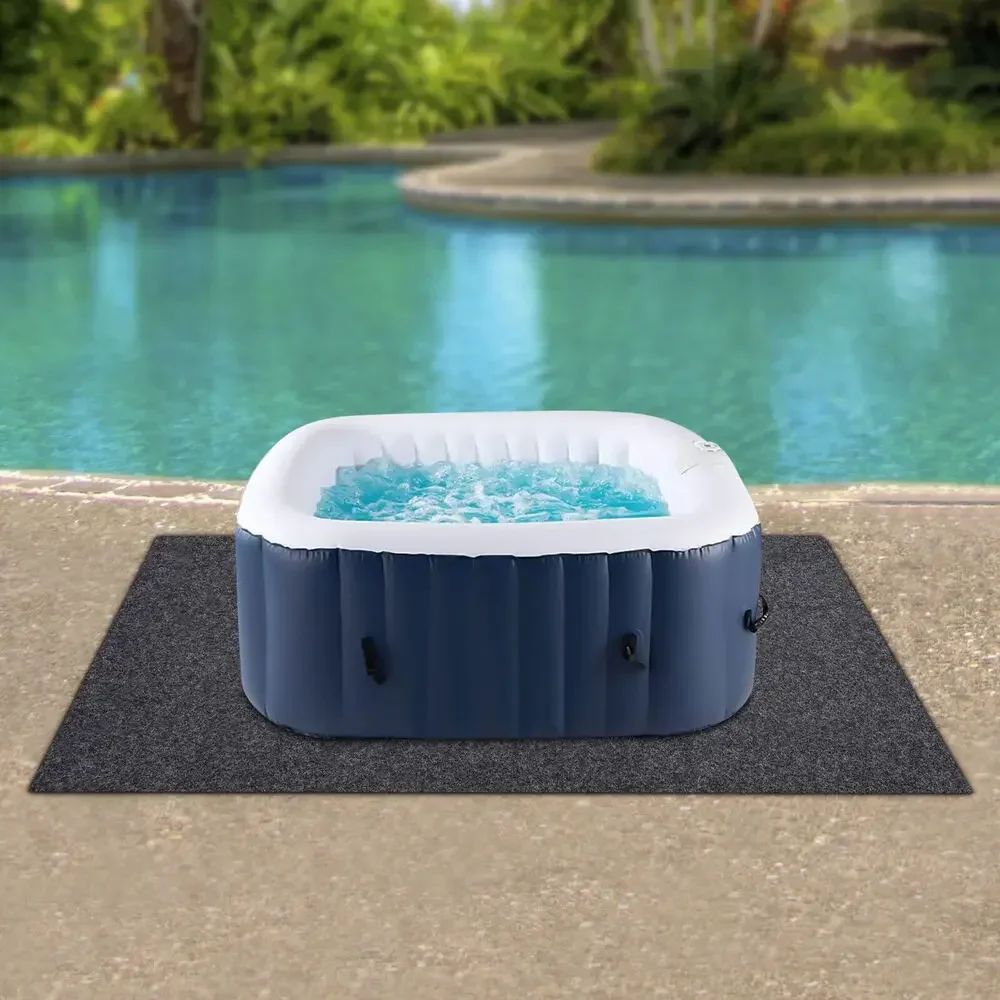 Inflatable Hot Tub Pad Extra Large 74x72 Inch for Outdoor Indoor Ground Protection Hot Tub Accessory