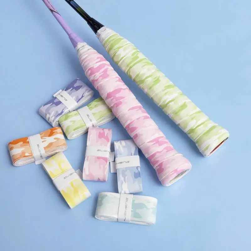 6 Stück Gradient Anti-Rutsch-Badmintonschläger-Griffband, schweißresistentes Overgrip-Band für den Tenniseinsatz – Detail 13