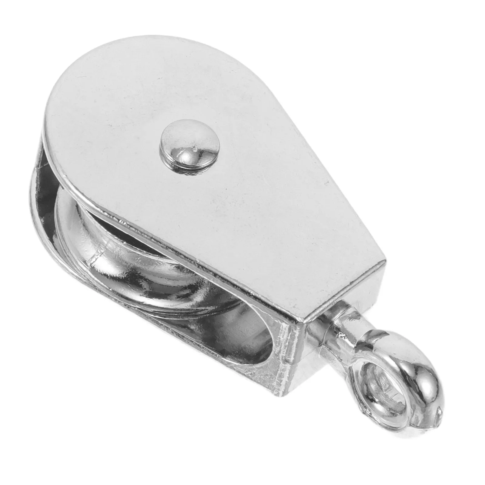 Heavy Duty Zinc Alloy Single Pulley Wheel 1 Inch for Rope Hoist, Lifting & Workshop Garage Use