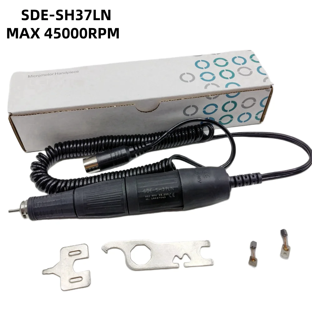 STRONG 210 45000RPM Micromotor Dental Nail Sander Drill Pen H37LN H37L1 Polishing Handpiece Electric Manicure Machine Nail Tools