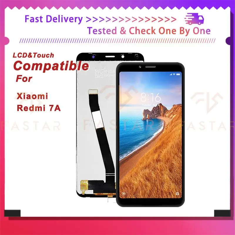 

Redmi7A 5.45"Tested For Xiaomi Redmi7A LCD Display Touch Digitizer Assembly Replacement Phone Parts Screen Redmi 7A lcd