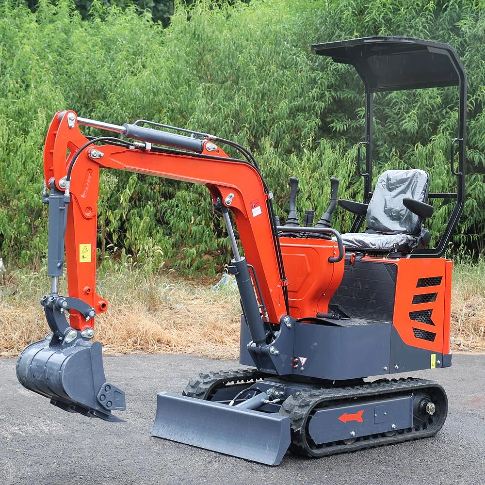 حفار صغير 1Ton مايكرو باجر صغير Excav مايكرو حفار 800 كجم حفار صغير للبيع حفار صغير منقب زحاف هيدروليكي