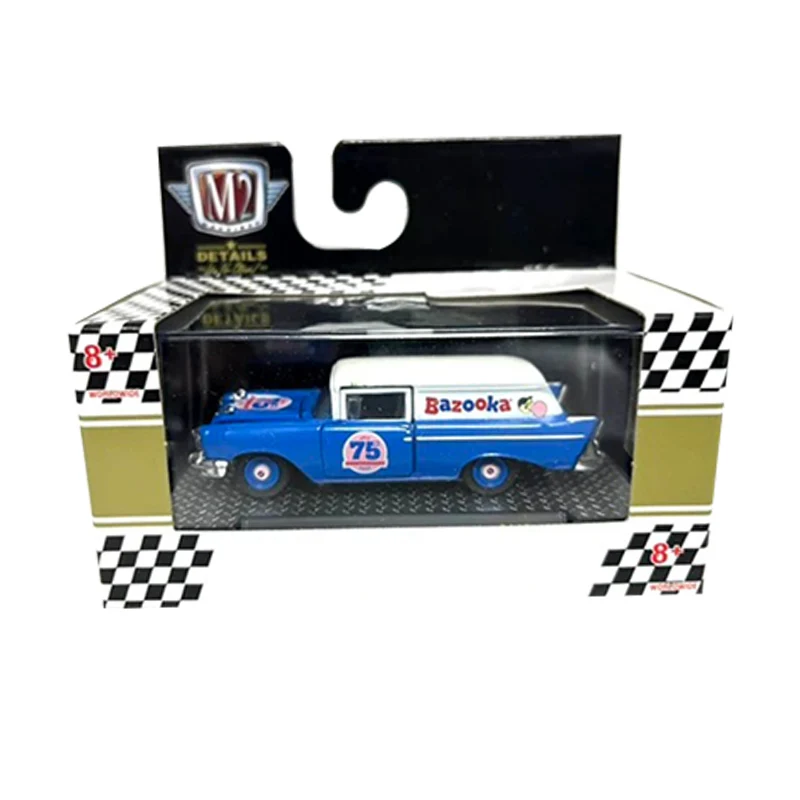 M2 MACHINES 1:64 1972 F-250 4X4 TRUCK Diecast Model Car BLUE alloy Collection model Child gift