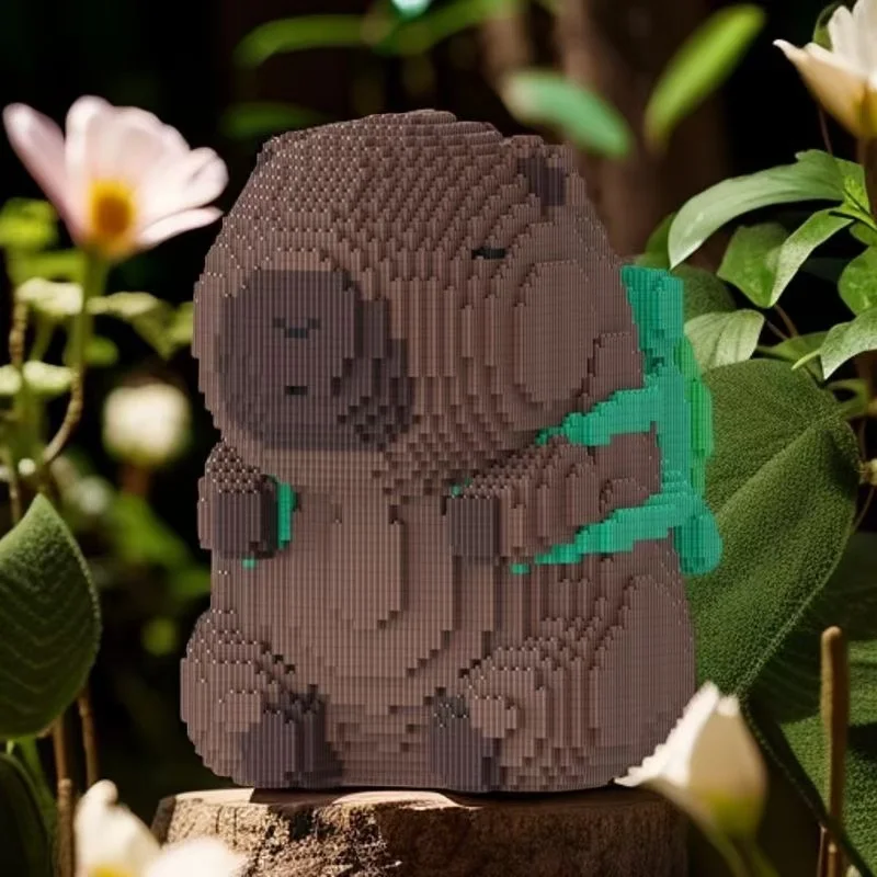 

3856-Piece Brown Guinea Pig Building Block Set, Perfect for Christmas, Halloween, Easter, as a Birthday Gift for Friends, or as a School Reward