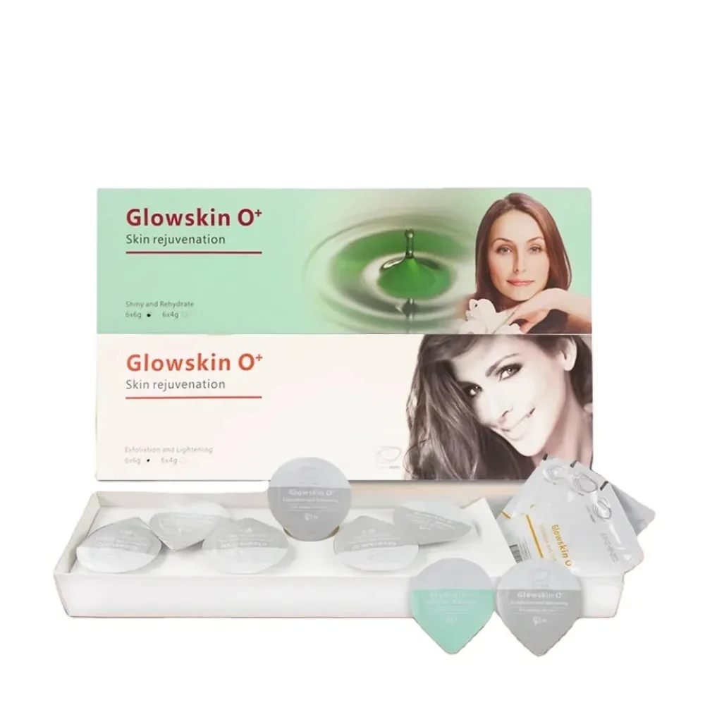 

Co2 Oxygen Bubble Treatment Kit Glowskin O+ Capsule Green Kit Small Bubble Oxygen Pods For RF Device Cleaning 10 boxes