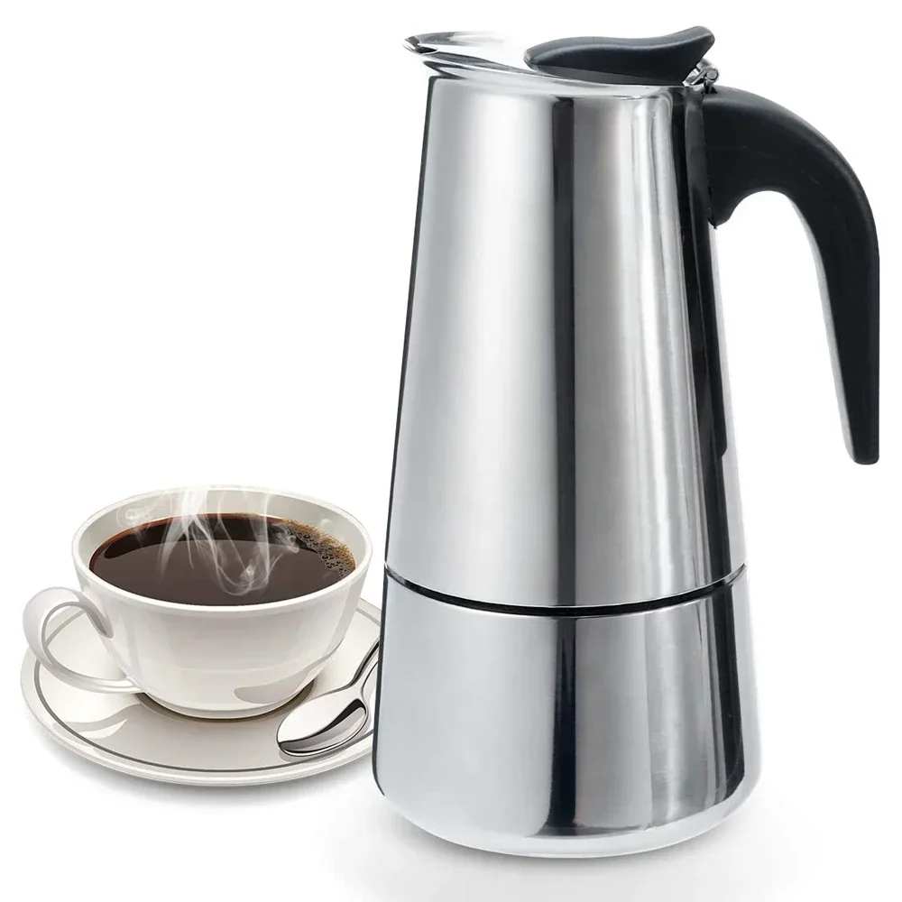 Stovetop Espresso Maker Moka Pot Stove Top Percolator Italian Coffee Makers Capable Mocha Greca Machine Cafe Classic Induction
