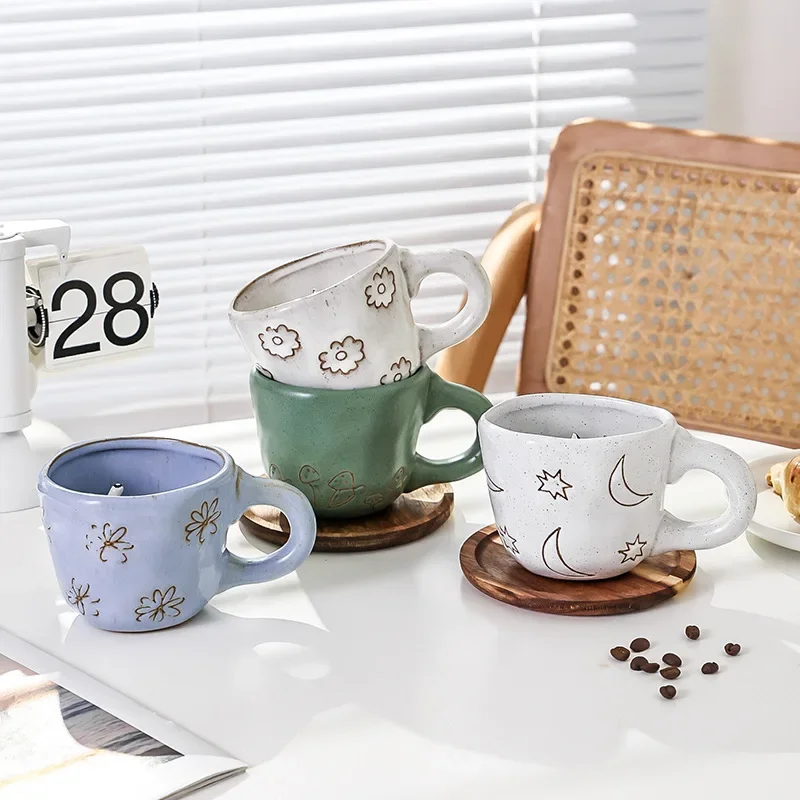 360ml Cups Ceramic Funny Cartoon Animal Tea Milk Cups Cute Handmade 3D Snail Daisy Dog Cat Coffee Mugs Creative Unique Gifts