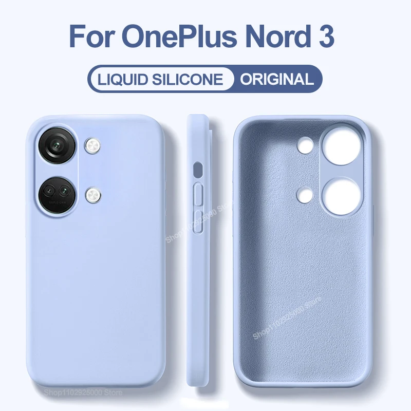 For OnePlus Nord 3 5G Case Luxuly Square Liquid Silicone Phone Cases For OnePlus Nord 3 5G Back Cover For One Plus Nord3 5G