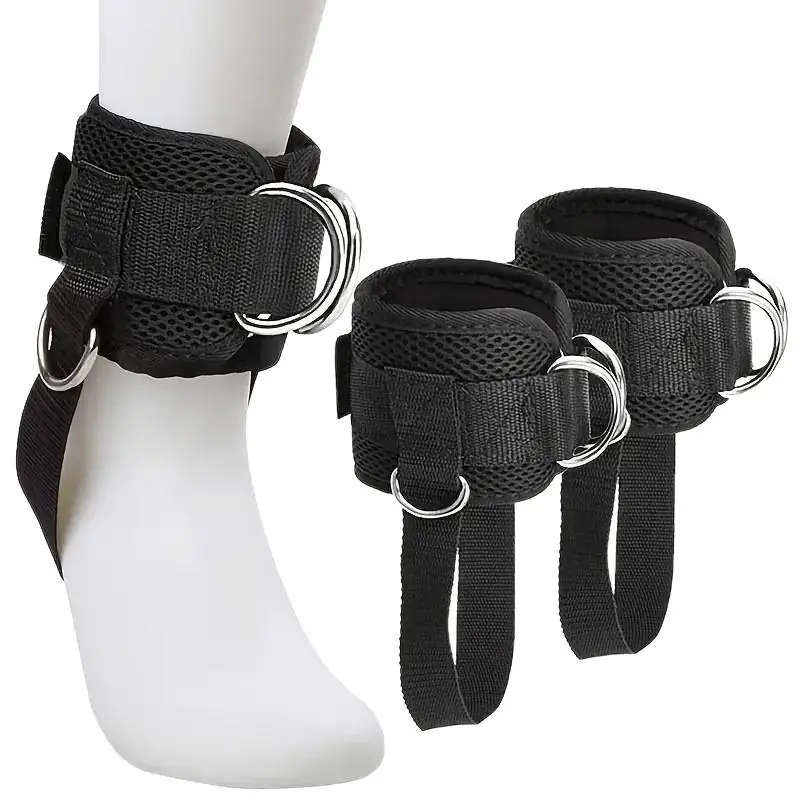 Ankle Straps for Cable Machine Secure Fit Adjustable Padded Ankle Cuffs for Gym Glute Kickback Leg Strength Training