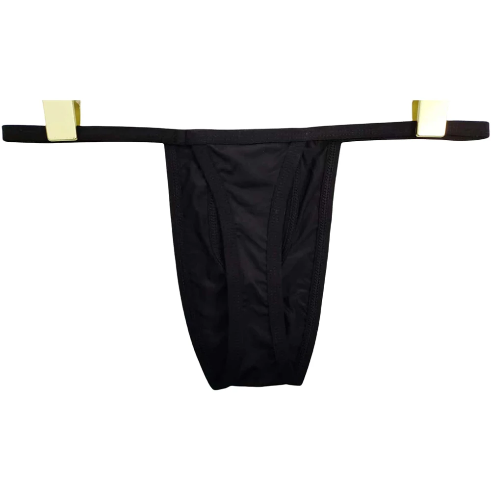 Mens Thong IceSilk Underwear Breathable Sexy LowWaist Hollow Thin Strap GStrings