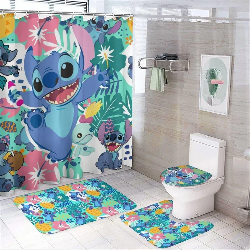 Shower curtain stitch carpet toilet mat waterproof Splash protection floor curtain bathroom accessories multi sizes