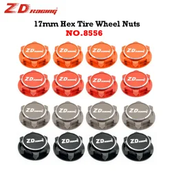 4Pcs 1/8 RC Car Metal 17mm Hex Tire Wheel Nuts Dustproof Anti-Skid Nut For 1/7 1/8 RC Car Parts 8556
