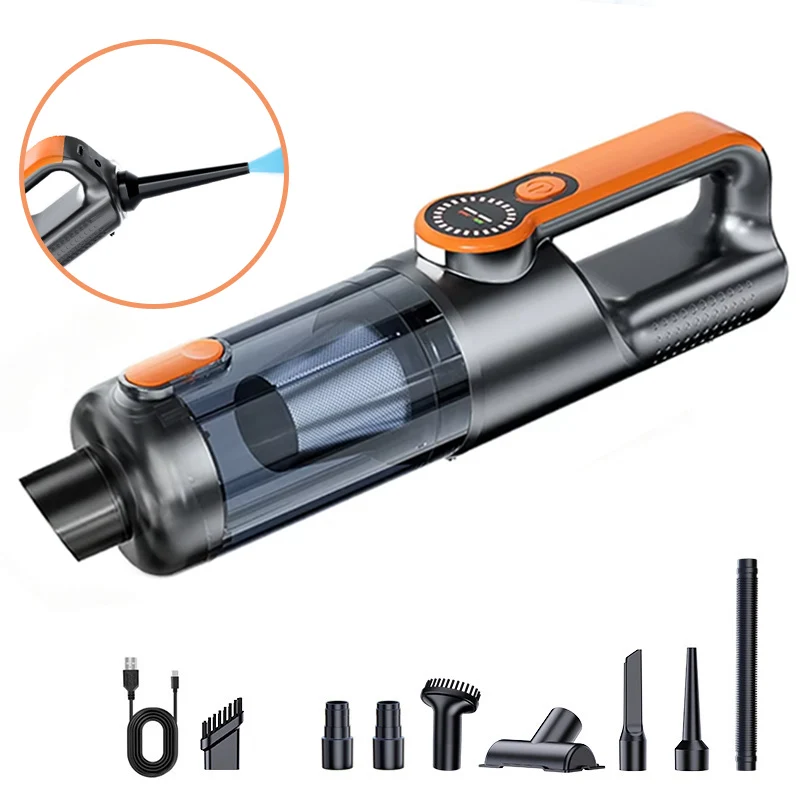 

Беспроводной ручной пылесос для салона автомобиля, перезаряжаемый мини-автомобильный пылесос, легкий автомобильный пылесос для шерсти домашних животных