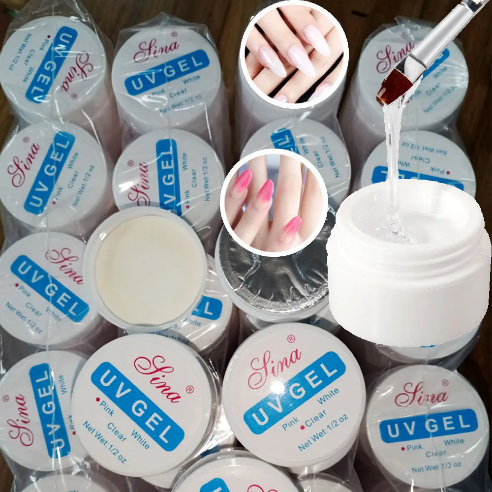 

15 мл/банка для фототерапии, гель для наращивания ногтей, розовый, белый, прозрачный, быстродействующий, УФ-гель, гель для дизайна ногтей, строительный гель для дома и салона
