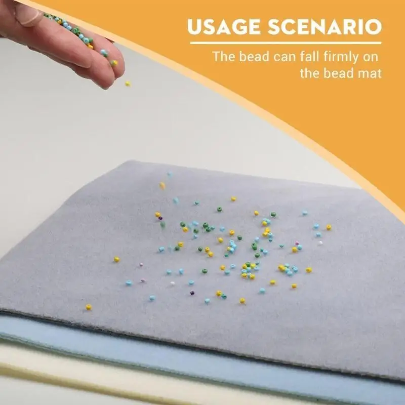  Beading Craft Mat Sturdy Thick Surfaces Rolling Up Storage Multiple Color Pack