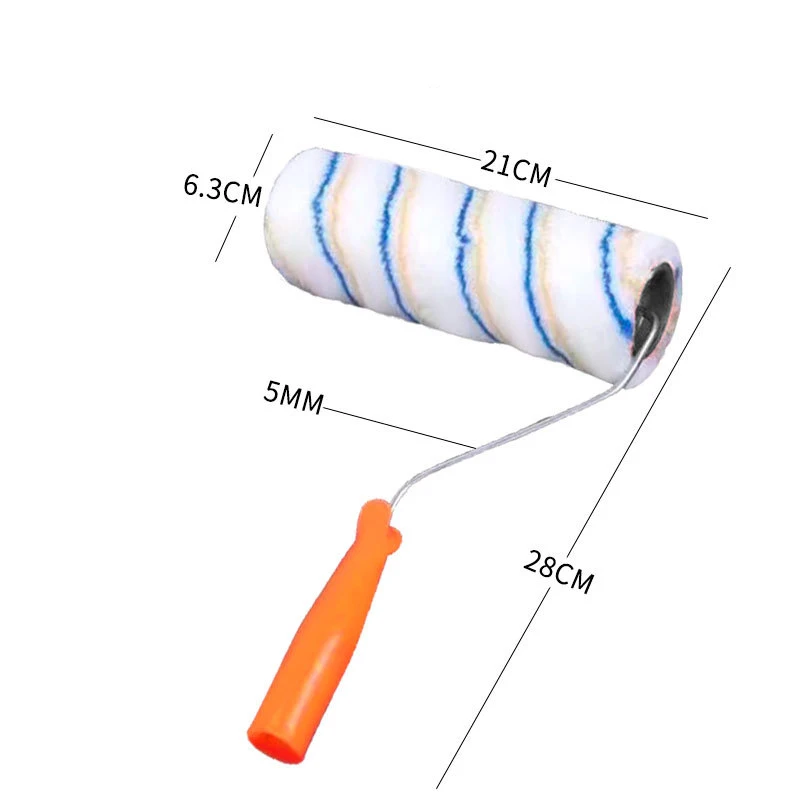 Roller brush:4/6, 9-inch brush, paint brush, cotton thread, roller brush, wall repair, latex paint, roller, replaceable brush