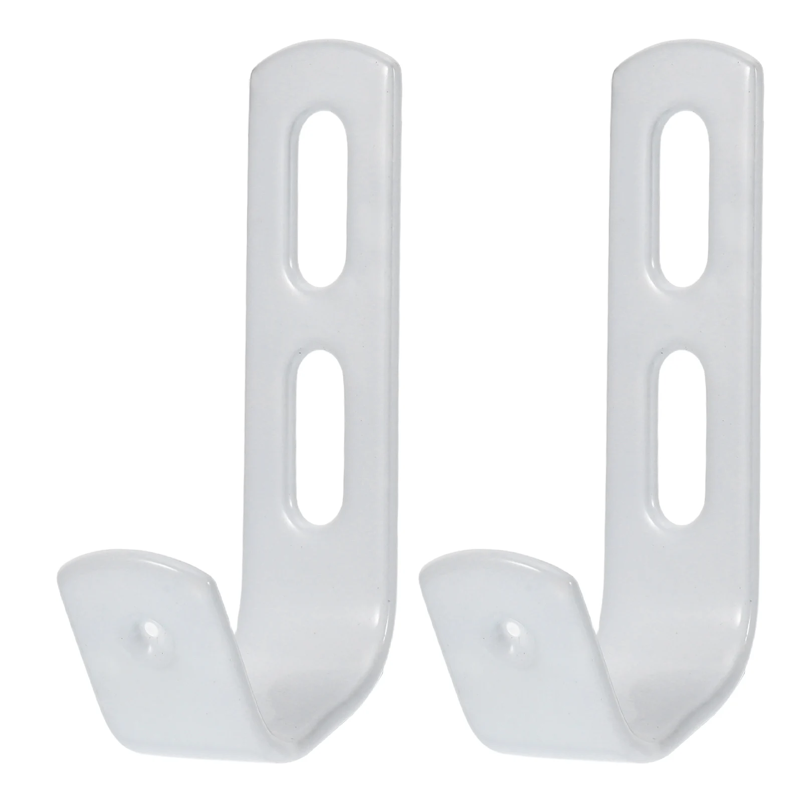 

2 Pcs Rubberized Ladder Hook Bed Hooks for Hanging Replace Decoration Garage Storage System White Bunk Brackets Child